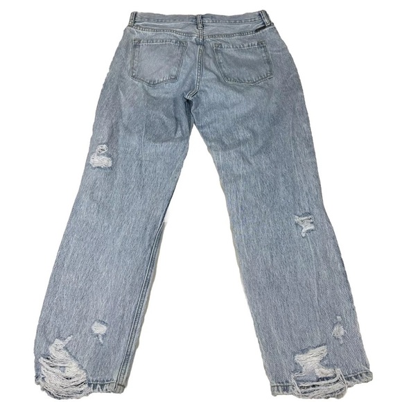 KanCan Maurices Distressed Jeans Womens Size 27 Faded Boyfriend High Rise Ripped - Picture 3 of 10